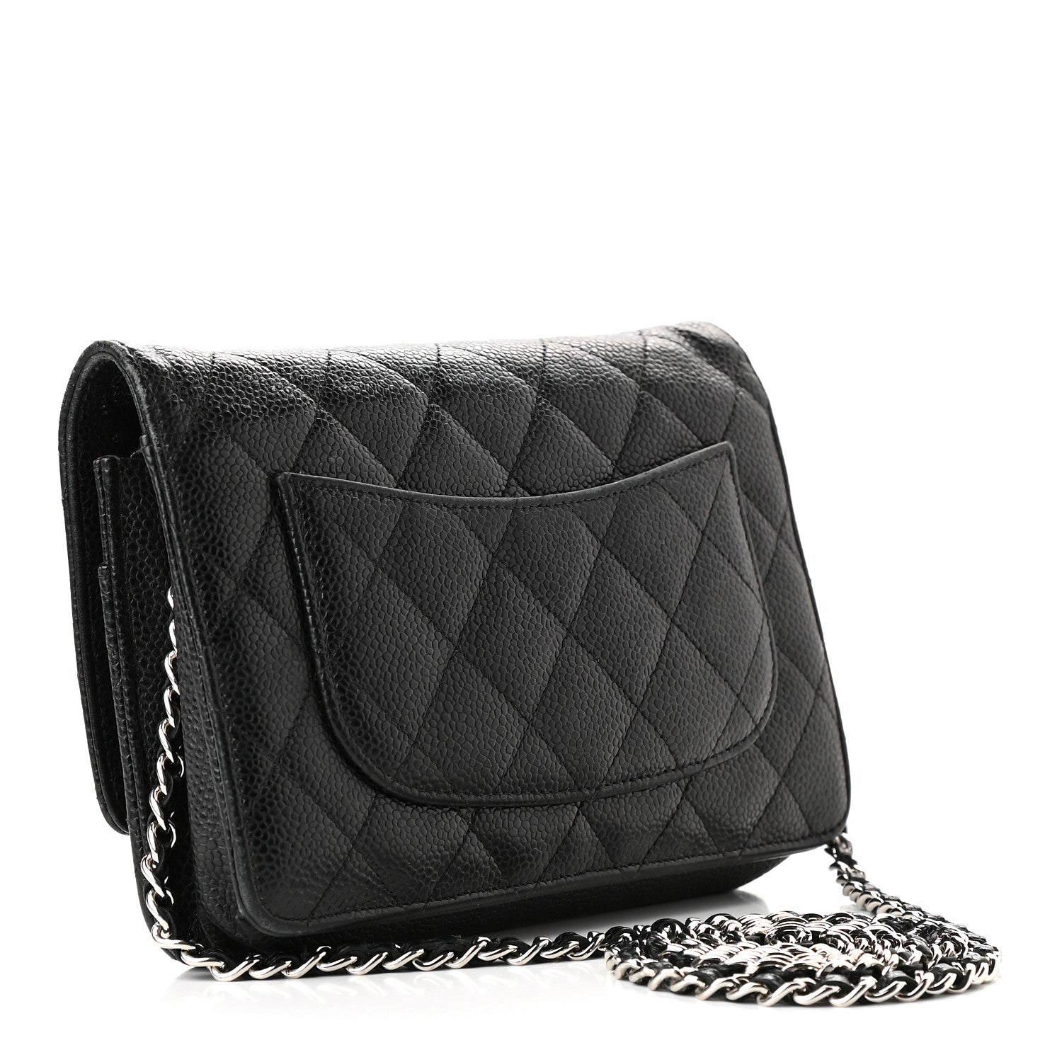 Chanel Caviar Quilted Wallet On Chain WOC Black 3 of 10