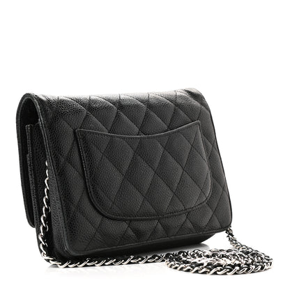 Chanel Caviar Quilted Wallet On Chain WOC Black 3 of 10