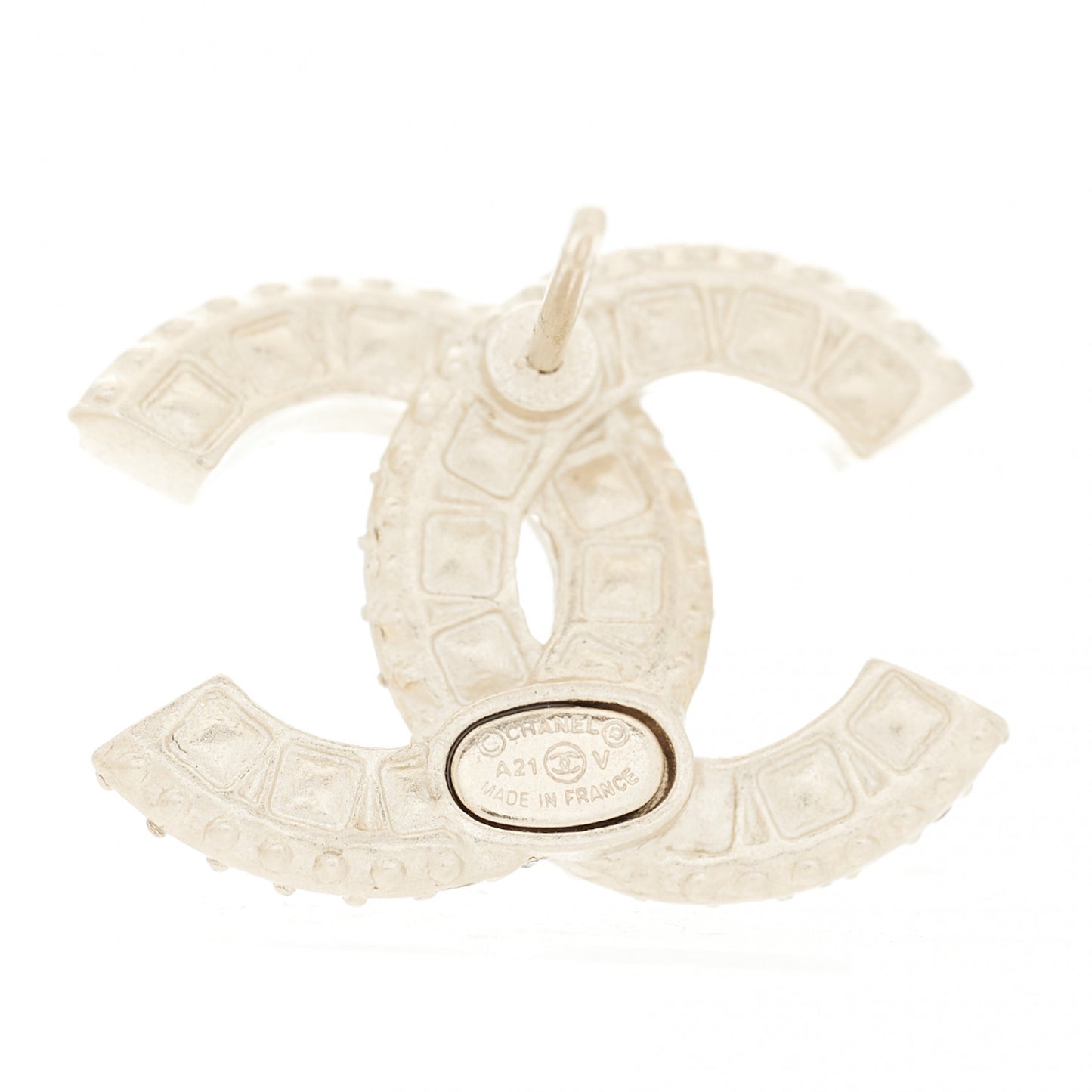 Crystal Timeless CC Earrings Light Gold