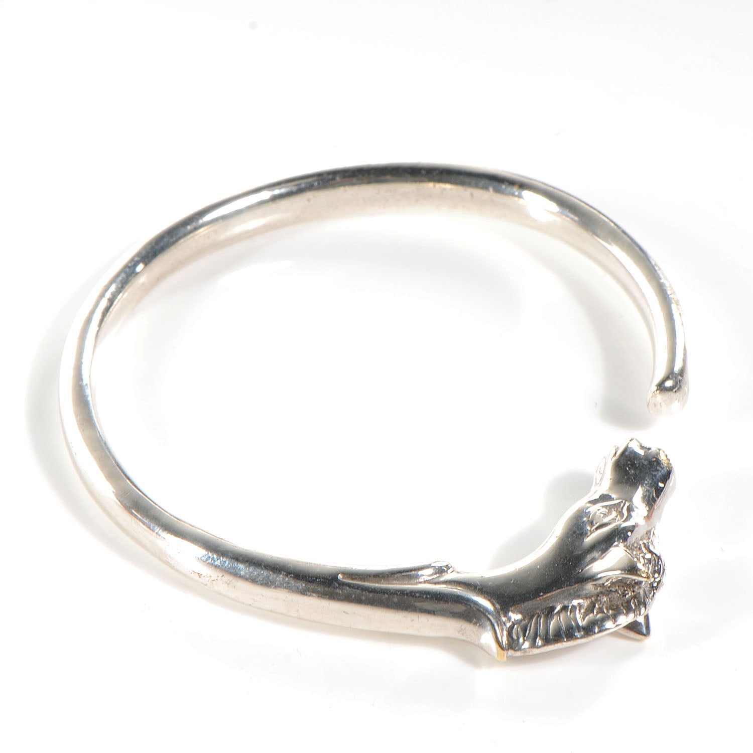Hermes Horse Head Bangle Silver 5 of 5