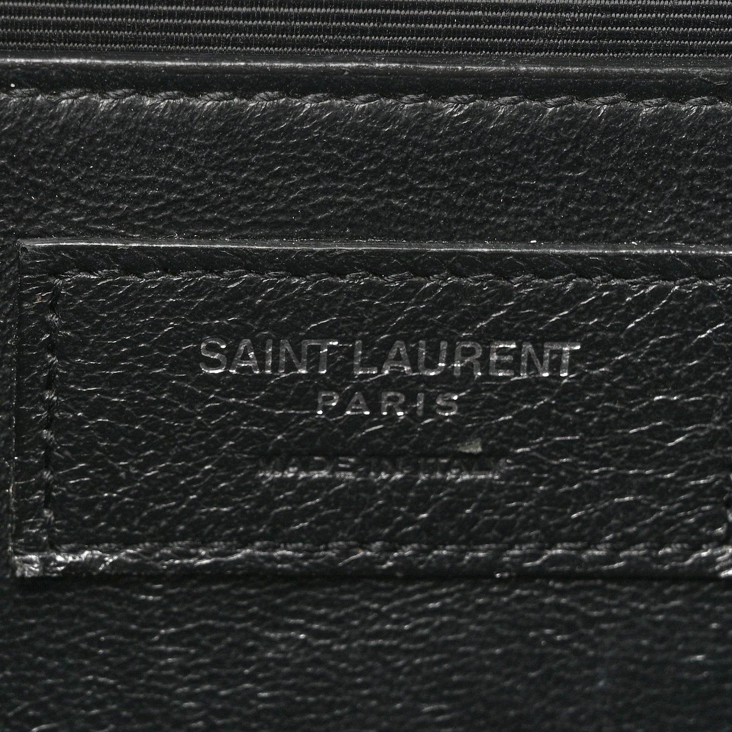 Grain De Poudre Medium Classic Monogram Kate Satchel Black
