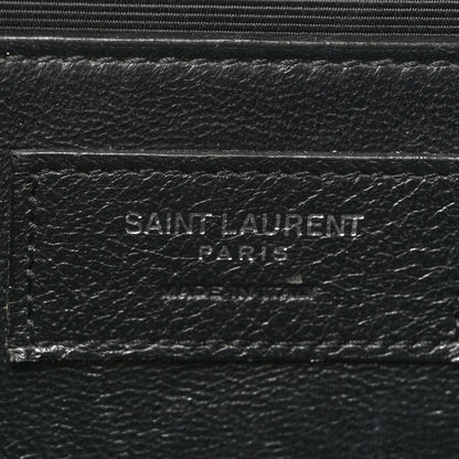 Saint Laurent Grain De Poudre Medium Classic Monogram Kate Satchel Black 6 of 16