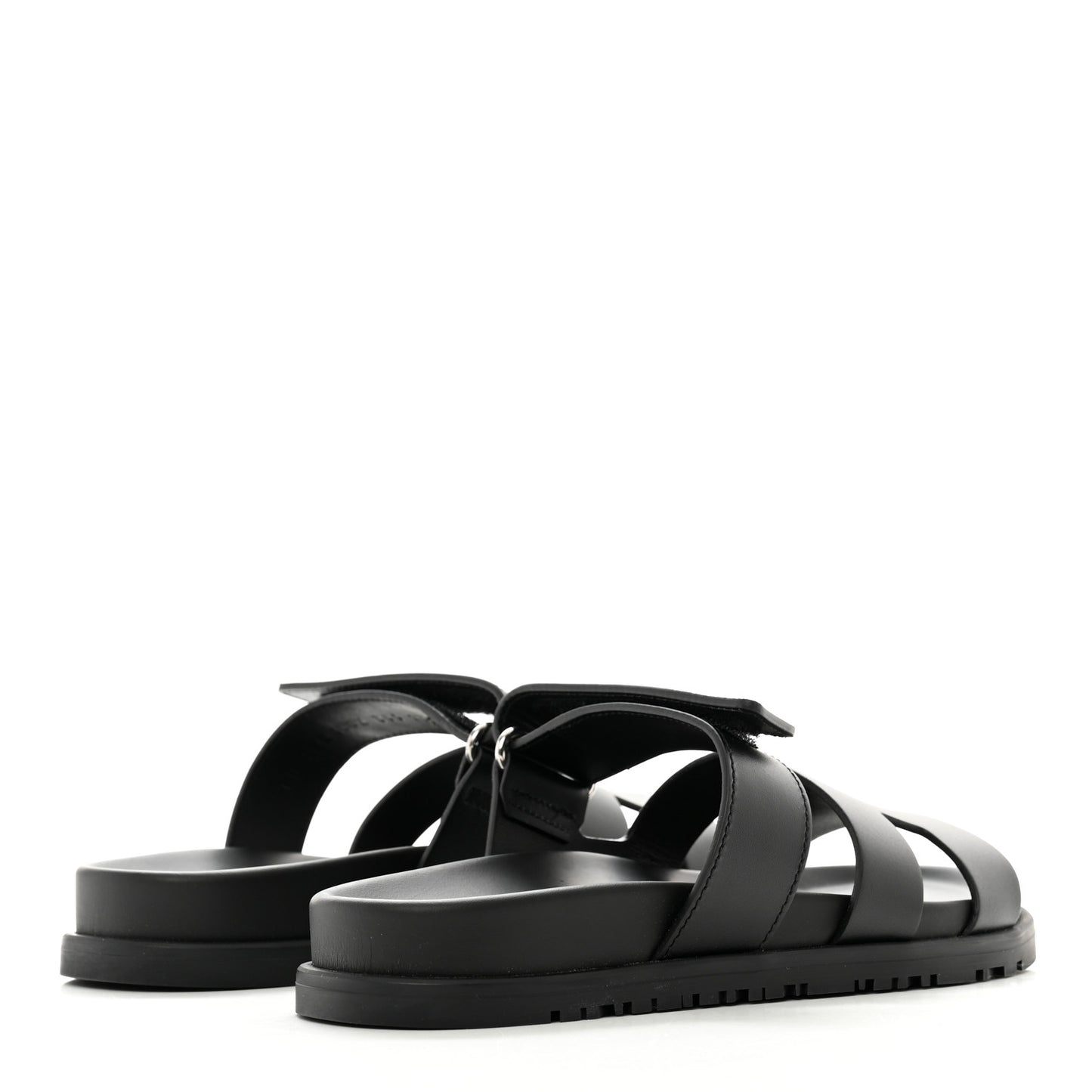 Calfskin Womens Chypre Sandals 35.5 Black