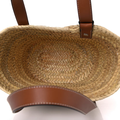 Loewe Raffia Small Basket Tote Bag Natural Tan 4 of 10