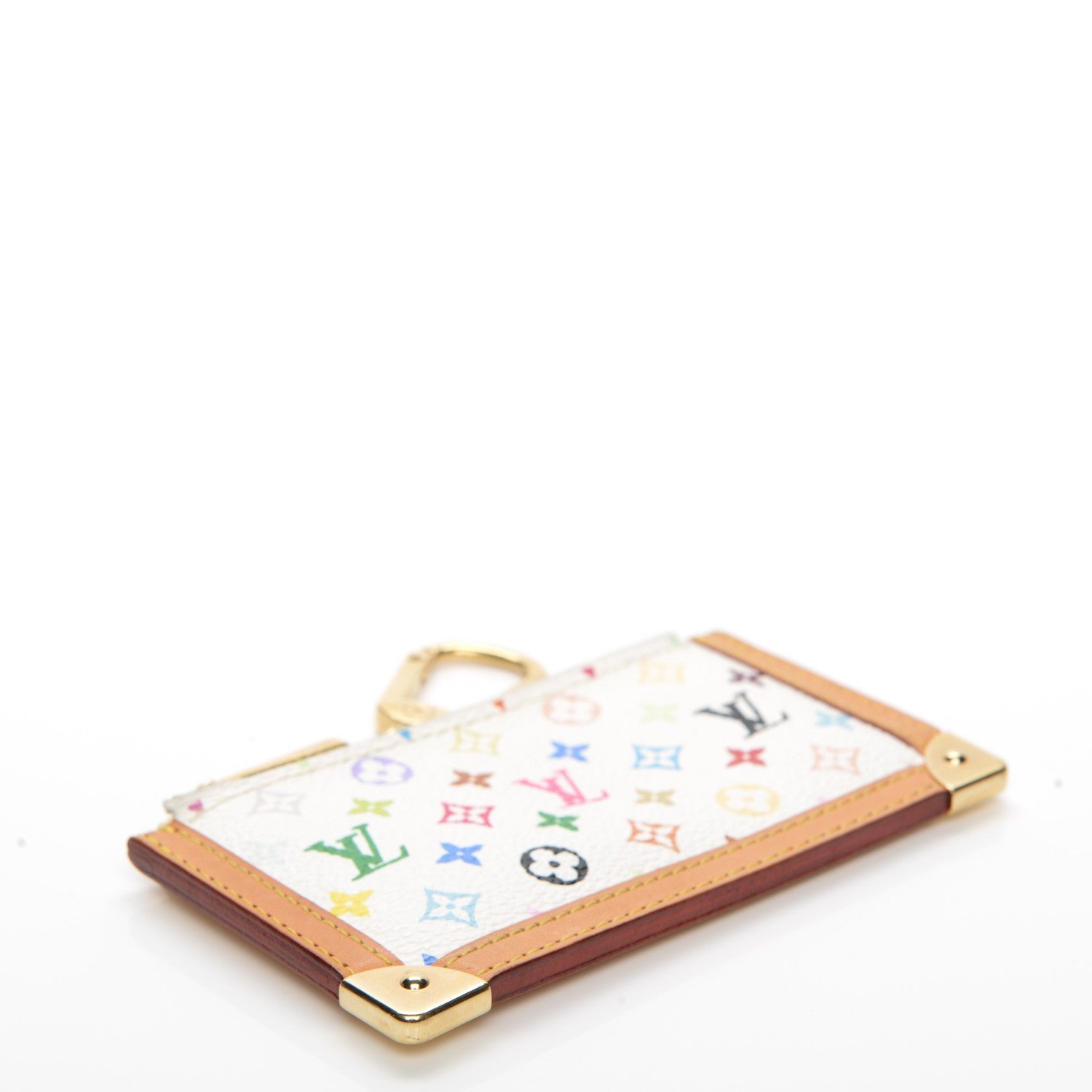 Louis Vuitton Monogram Multicolor Key Pouch White 4 of 6