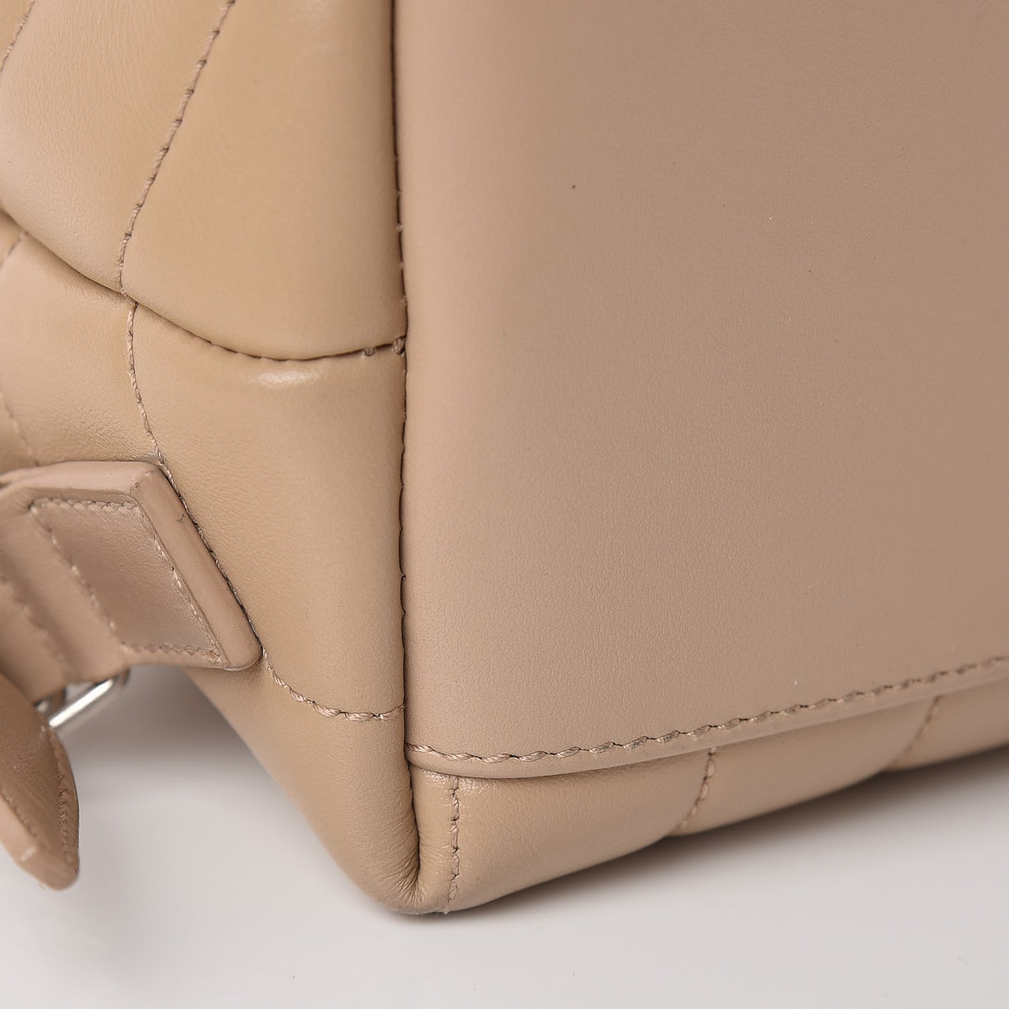 Calfskin Y Quilted Monogram Small Loulou Backpack Nude Powder