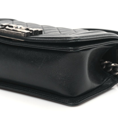 Chanel Caviar Quilted Small Boy Flap Black 10 of 12