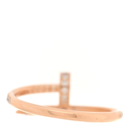 Cartier 18K Pink Gold Diamond Juste Un Clou Paved Ring 51 5.75 2 of 4