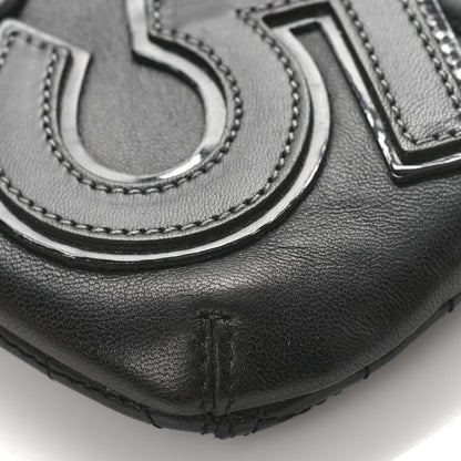 Chanel Lambskin Camellia No. 5 Chain Pouch Black 8 of 8