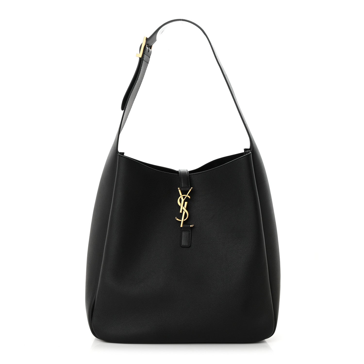 Saint Laurent Smooth Calfskin Large Le 5 A 7 Soft Hobo Black 1 of 10