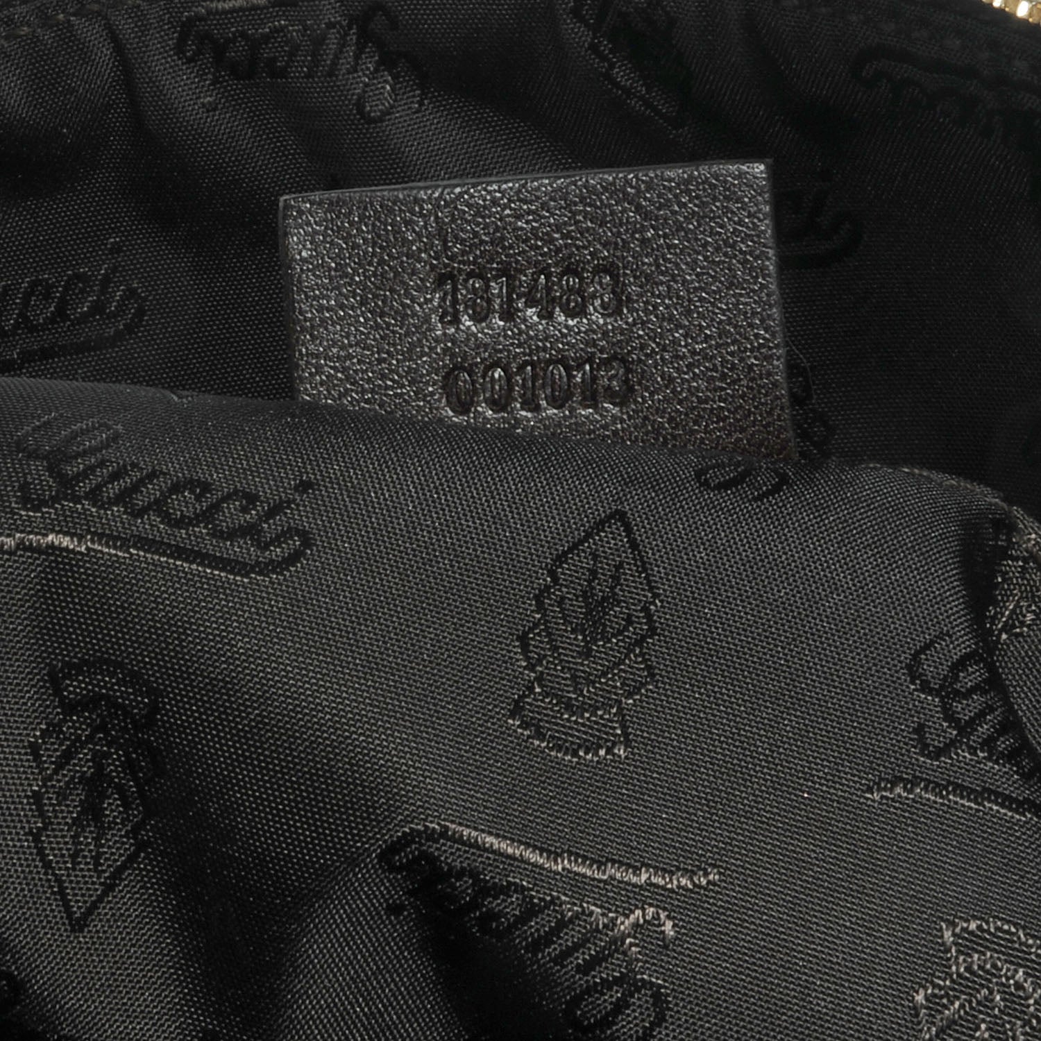 Gucci Crystal Monogram Large Duchessa Boston Dark Brown 7 of 9