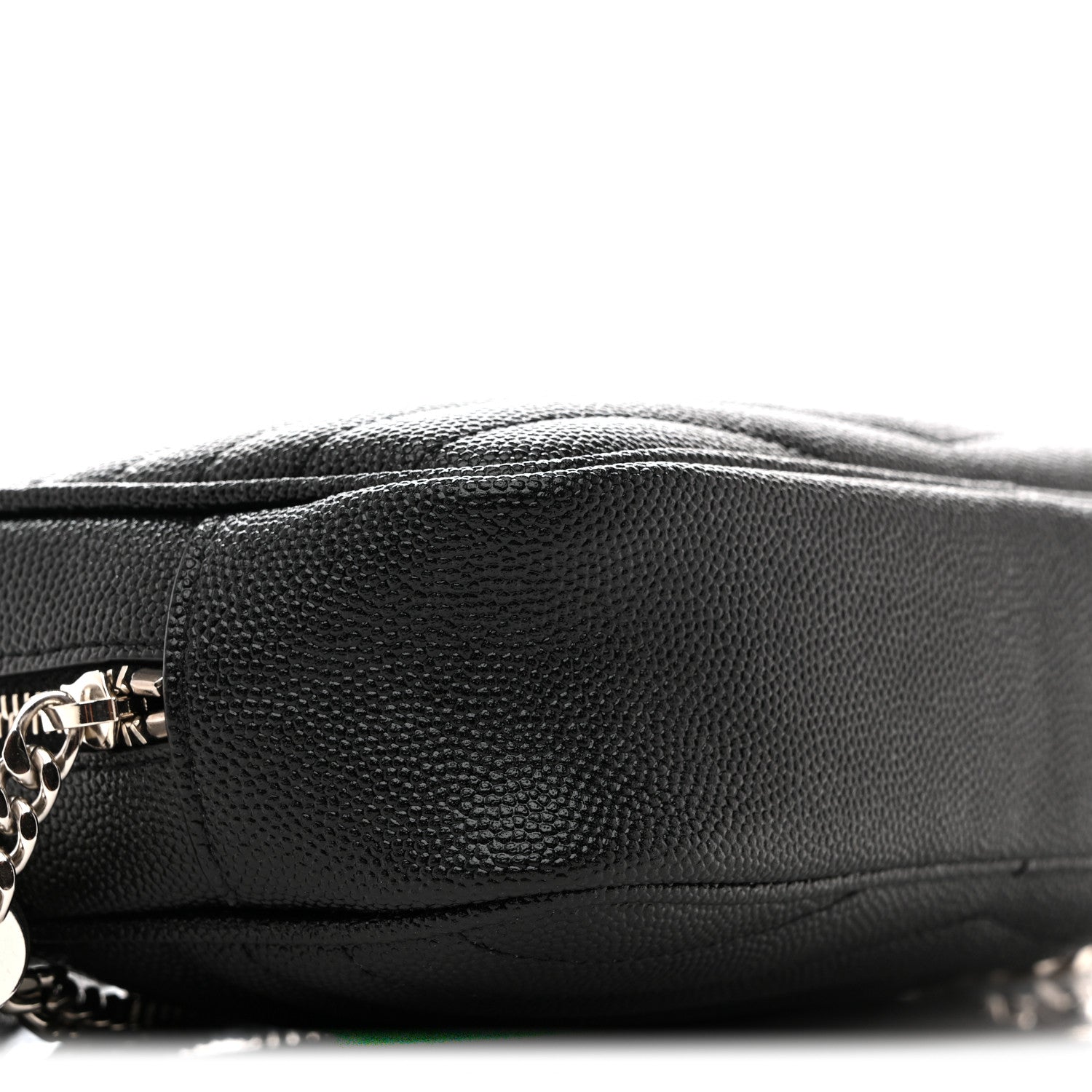 Saint Laurent Grain De Poudre Matelasse Monogram Mini Lou Camera Bag Black 9 of 12