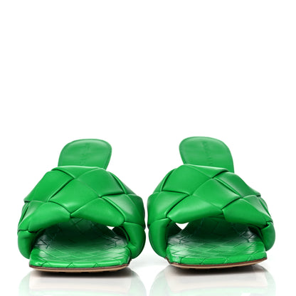 Bottega Veneta Nappa Maxi Intrecciato Lido 90mm Mule Sandals 36.5 Grass 2 of 7