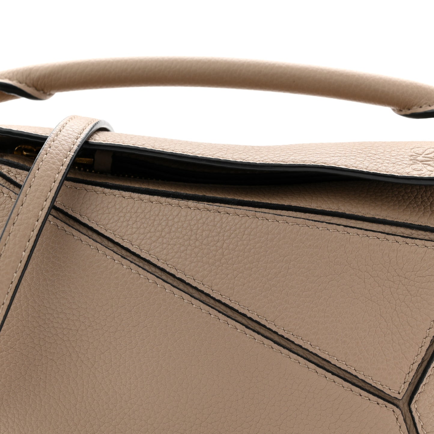 Calfskin Mini Puzzle Bag Sand