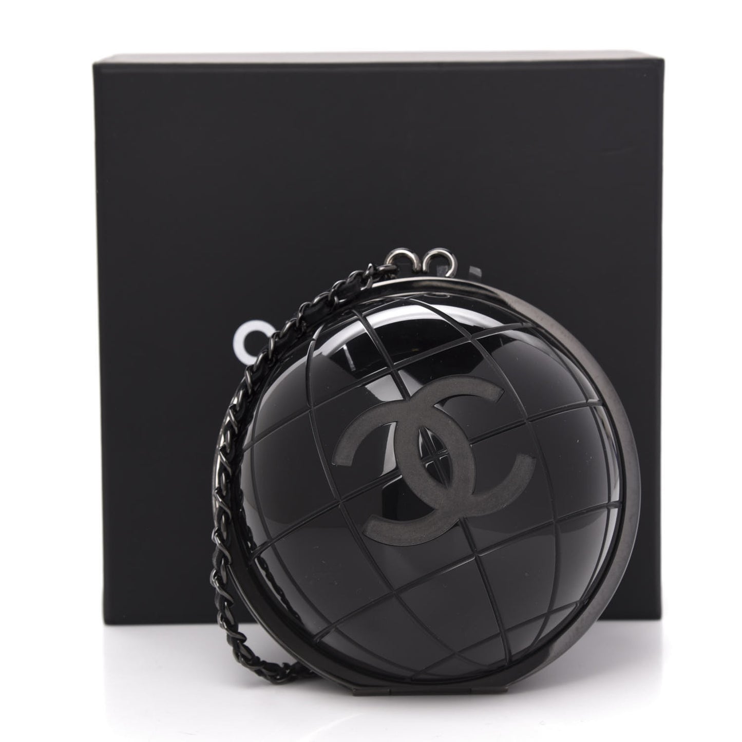 Plexiglass Around The World Clutch Black