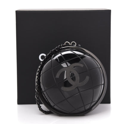 Chanel Plexiglass Around The World Clutch Black 10 of 10