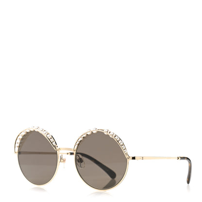 Chanel Pearl Round Sunglasses 4234-H Tortoise 1 of 9