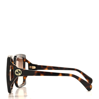 Gucci Acetate Square Frame Sunglasses GG0876S Tortoise 3 of 8