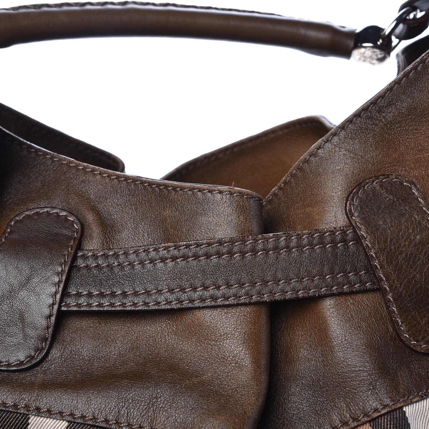 Canvas Nova Check Front Pocket Brown