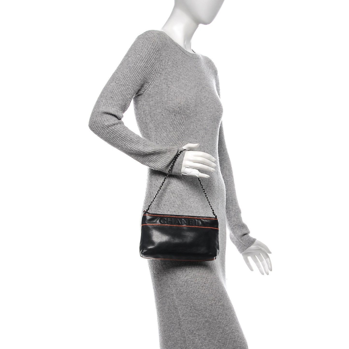 Lambskin Lax Pochette Black