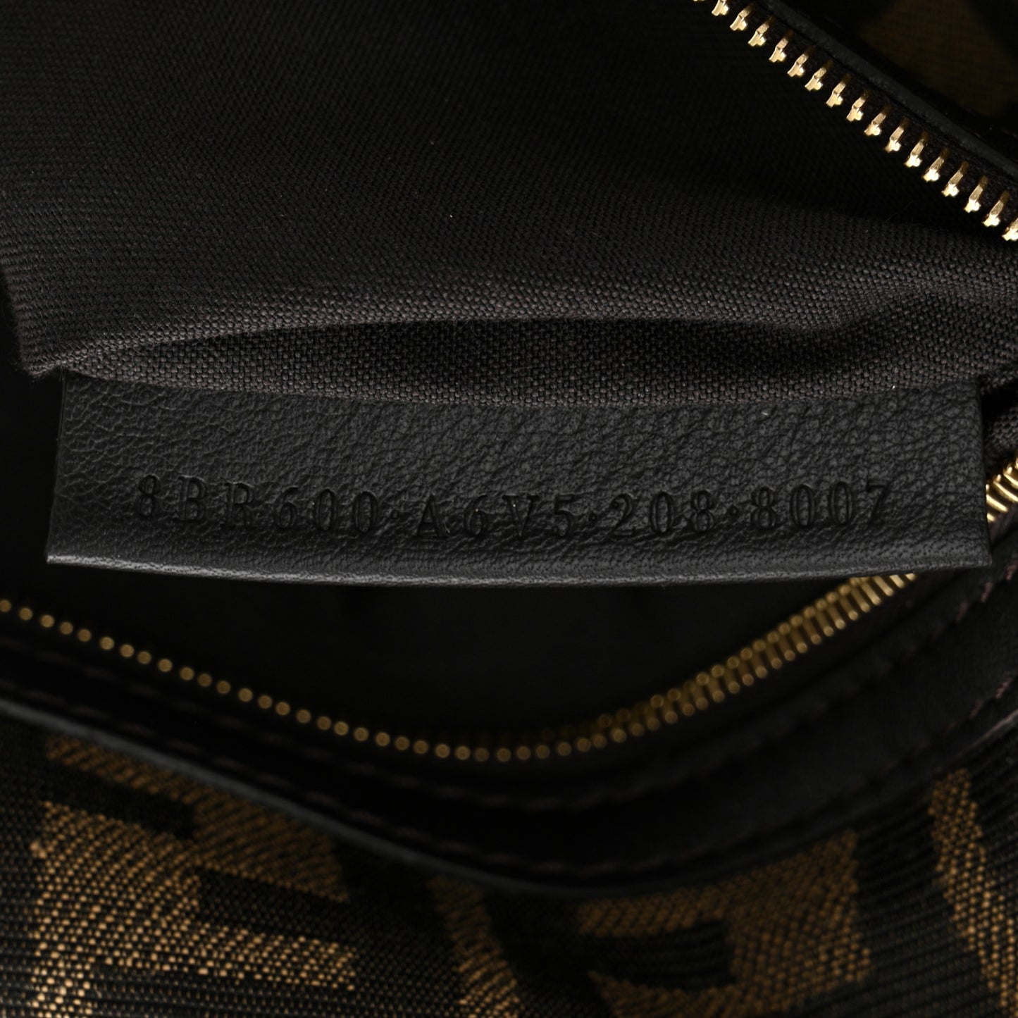 Fabric Jacquard FF 1974 Medium Baguette Tobacco Moro Black