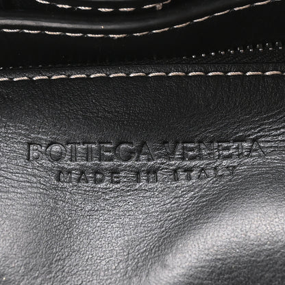 Bottega Veneta Calfskin Maxi Intrecciato Edge Stitch Cassette Crossbody Bag Black 6 of 10