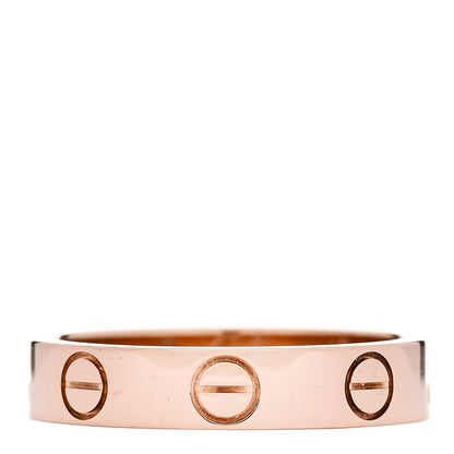 Cartier 18K Pink Gold 3.5mm LOVE Wedding Band Ring 47 4 1 of 5