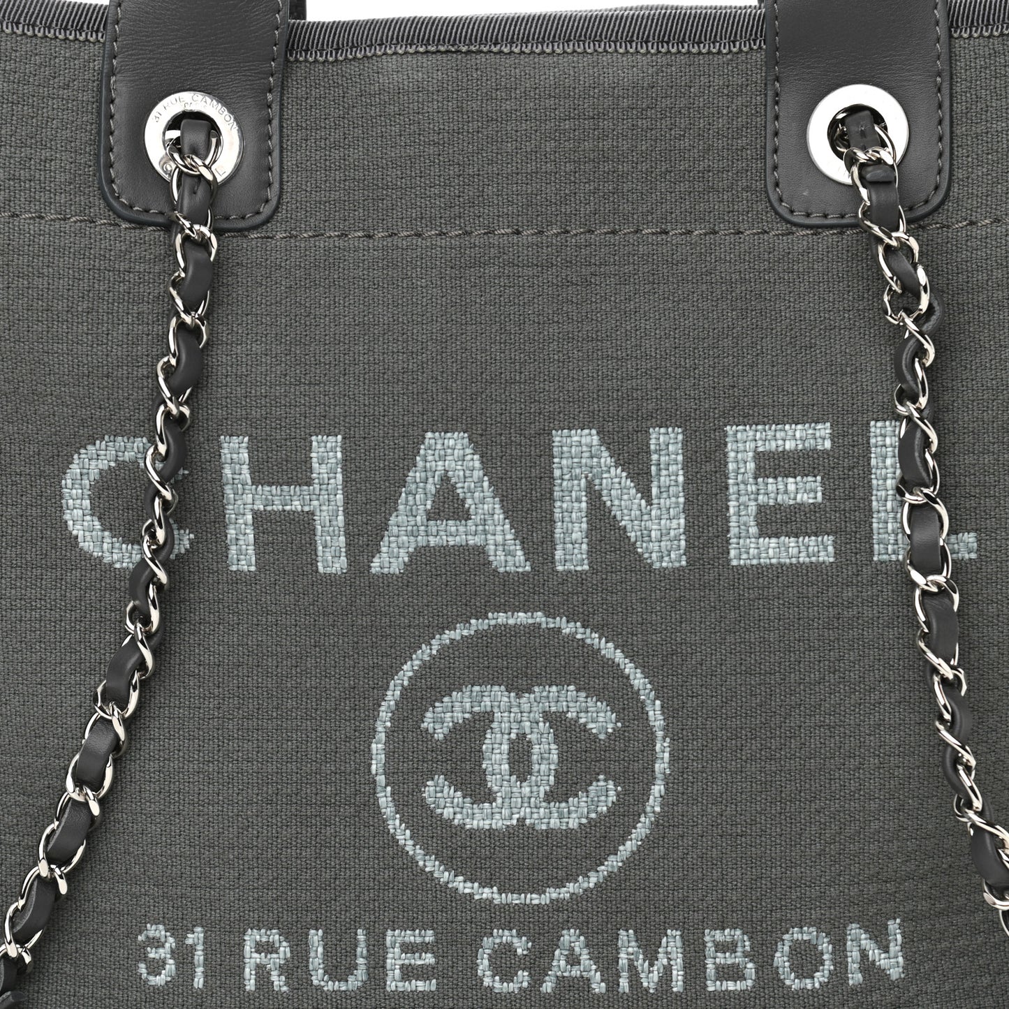 Mixed Fibers Small Deauville Tote Grey