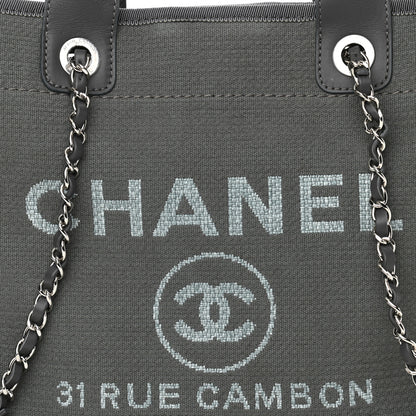 Chanel Mixed Fibers Small Deauville Tote Grey 9 of 11
