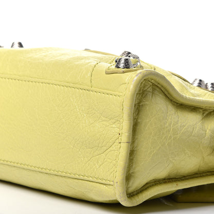 Balenciaga Agneau Giant 12 Silver Hardware Mini City Jaune Citronnade 10 of 10