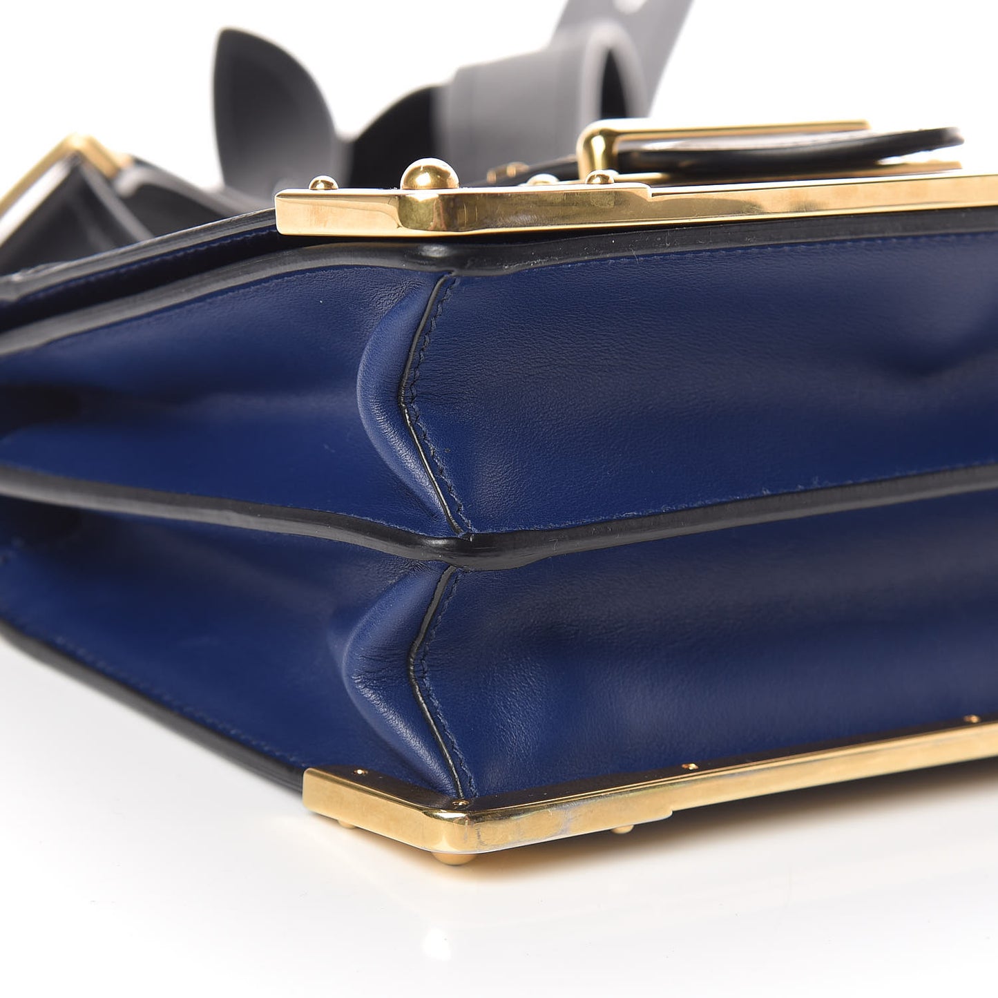 City Calf Saffiano Cahier Bag Inchiostro Black