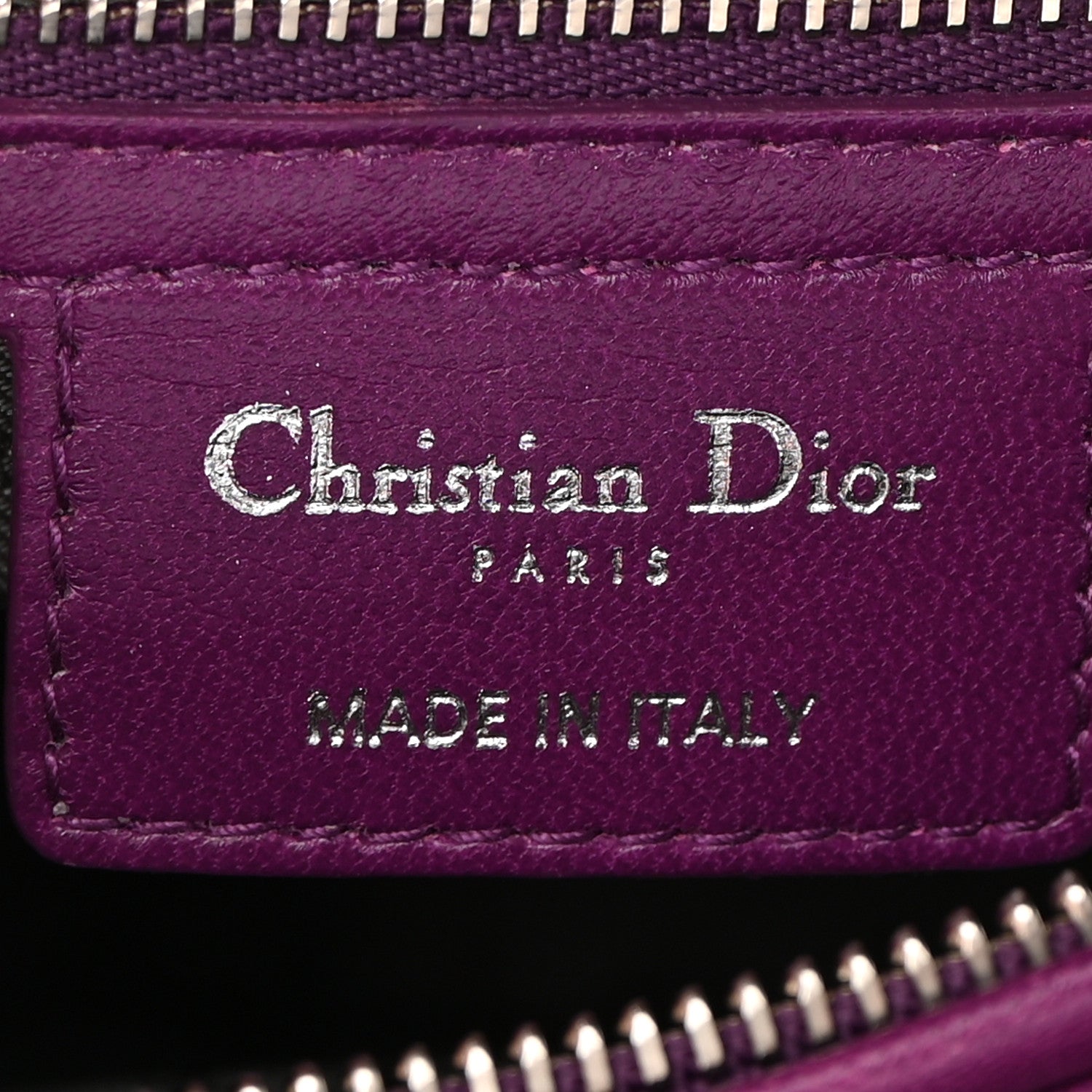Christian Dior Lambskin Cannage Medium Lady Dior Purple 6 of 15