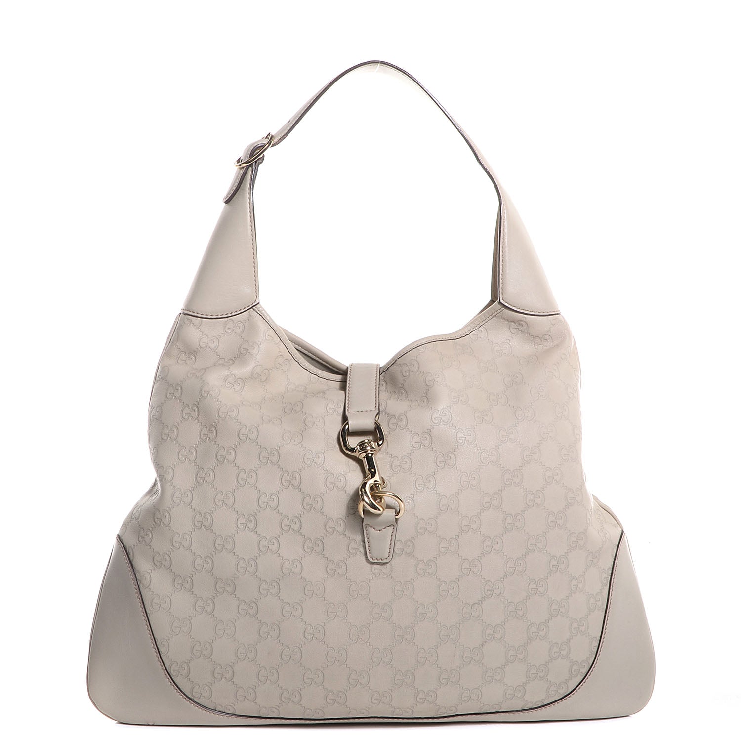 Gucci Guccissima Large Jackie O Bouvier Hobo Off White 1 of 7