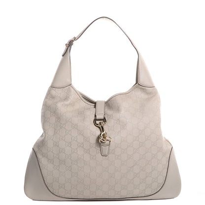 Gucci Guccissima Large Jackie O Bouvier Hobo Off White 1 of 7
