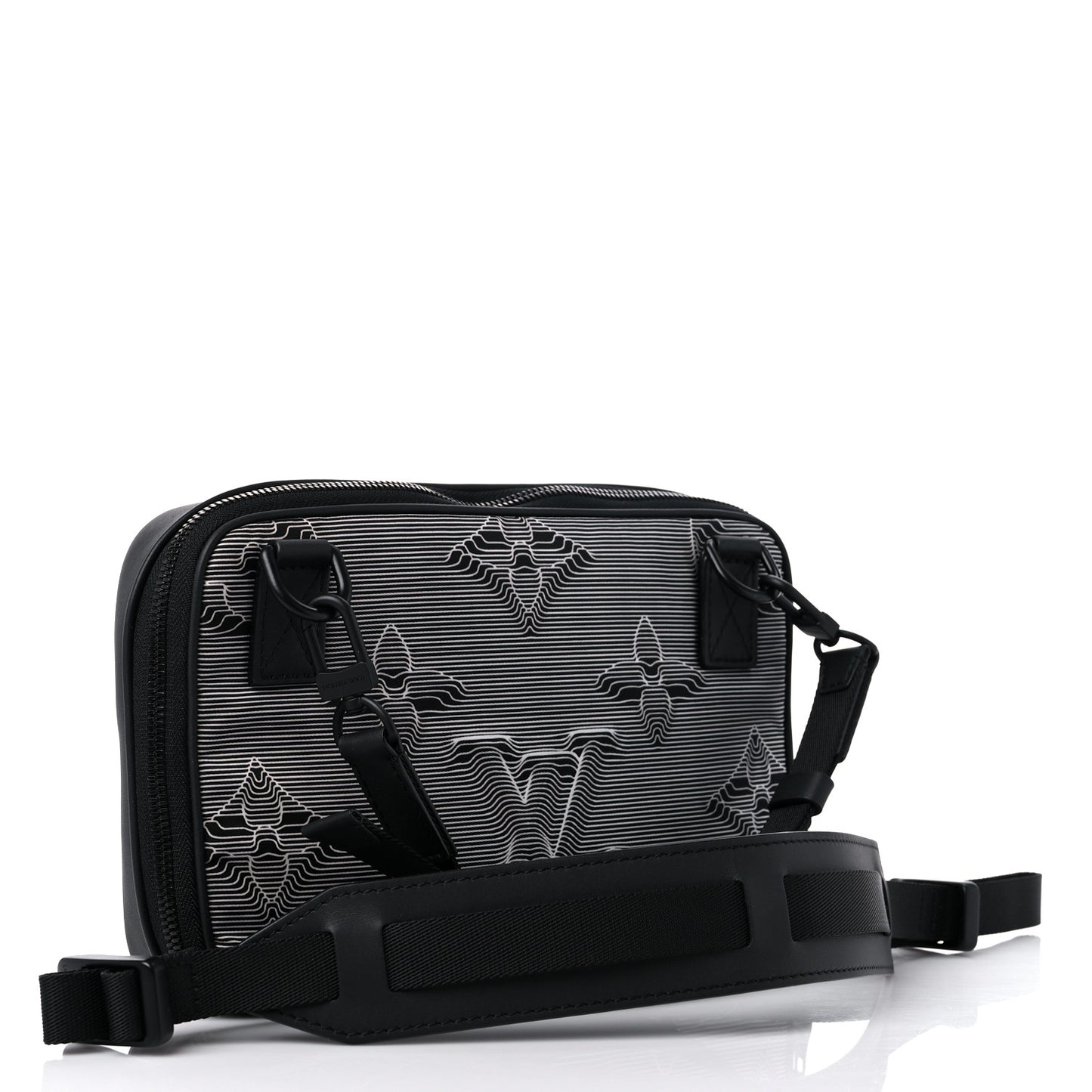 Calfskin Monogram 2054 Capsule Expandable Messenger Grey Black