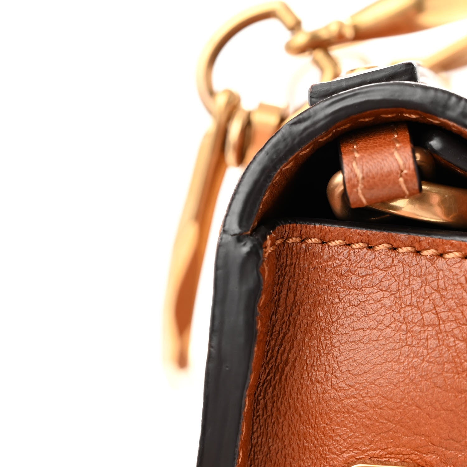 Chloe Calfskin Small Nile Bracelet Minaudiere Bag Caramel 10 of 10