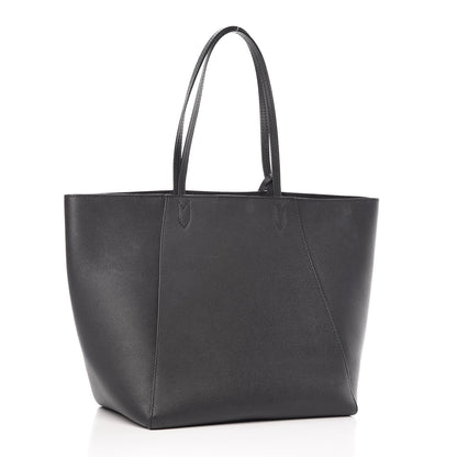 Louis Vuitton Calfskin Lockme Cabas Black 3 of 17
