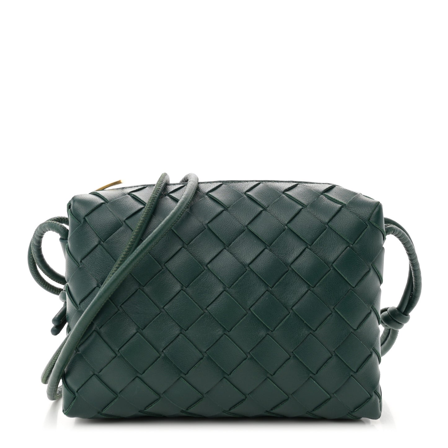 Nappa Intrecciato Mini Loop Camera Bag Raintree