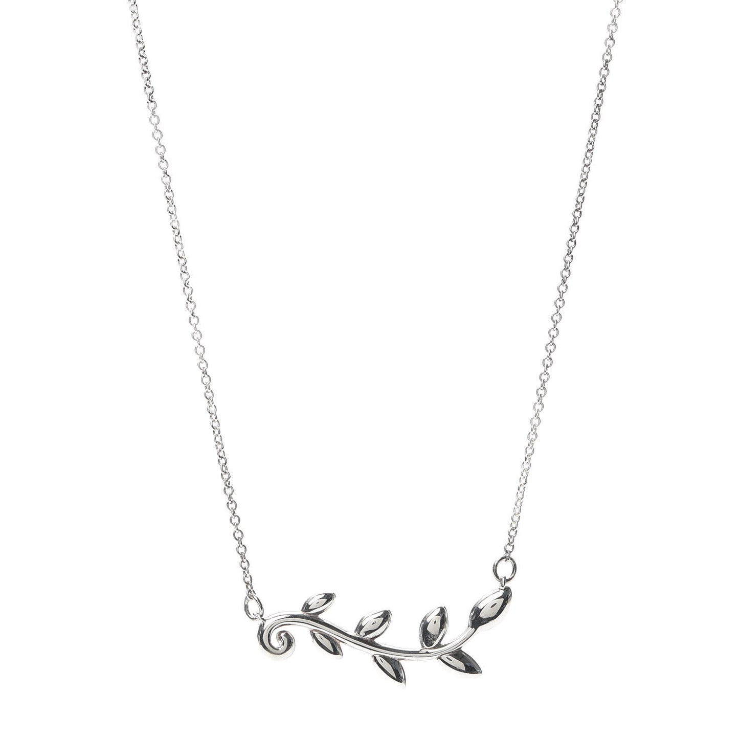 Sterling Silver Paloma Picasso Olive Leaf Vine Pendant Necklace