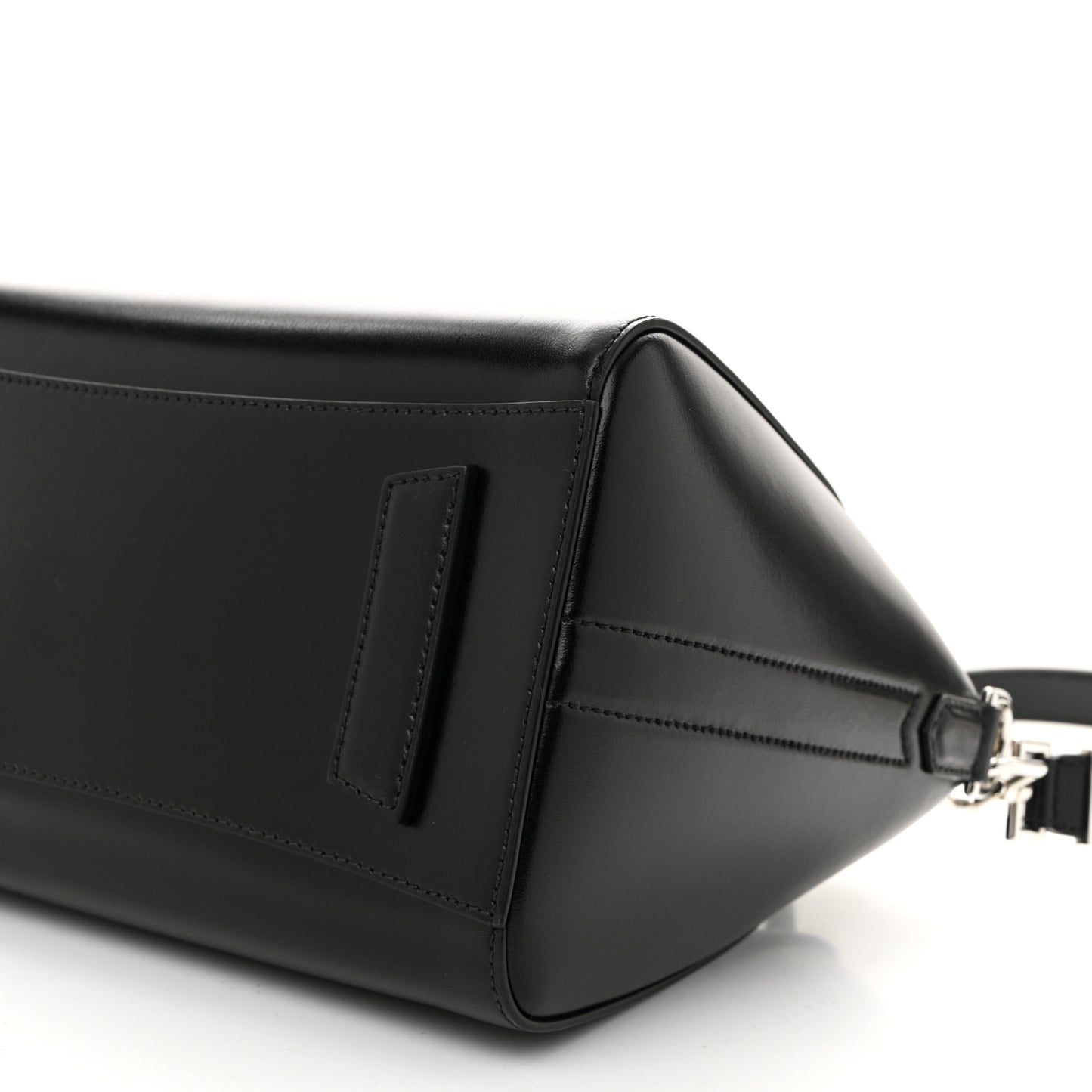 Shiny Lord Calfskin Small Antigona Black