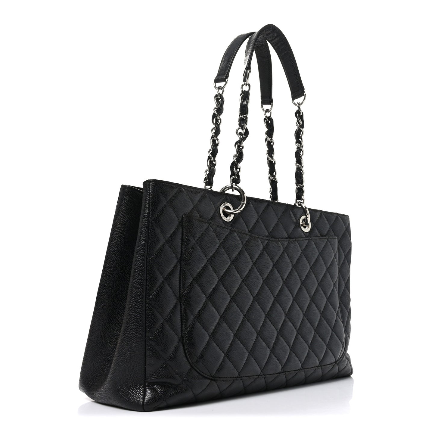 Caviar Quilted XL Grand Shopping Tote GST Black