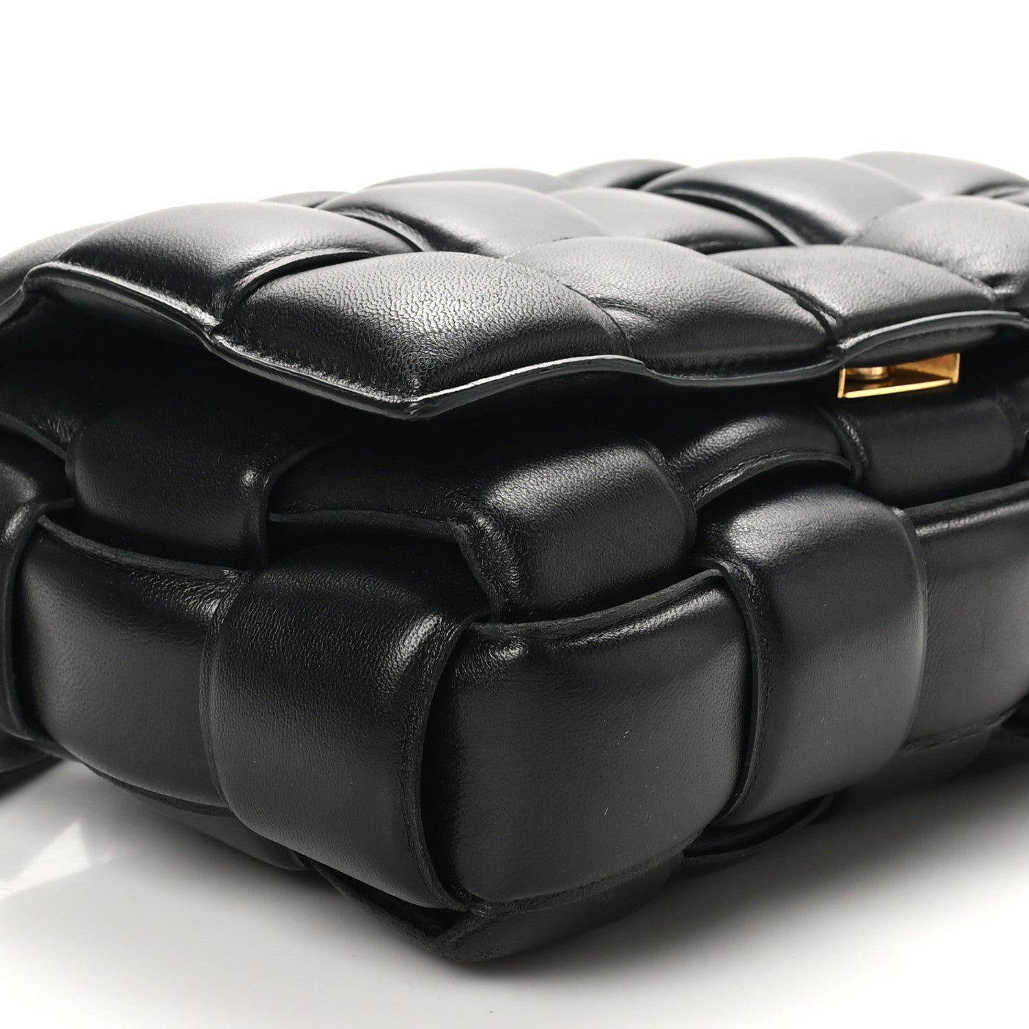 Bottega Veneta Nappa Maxi Intreccio Padded Cassette Crossbody Bag Black 8 of 9