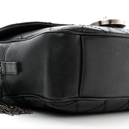Chanel Calfskin Quilted Jumbo Coco Sporran Flap Black 9 of 11