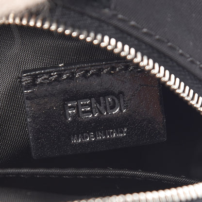 Fendi Nylon Shiny Nappa Nutria Fox Fur Monster Eyes Mini Backpack Charm Black Multicolor 4 of 4