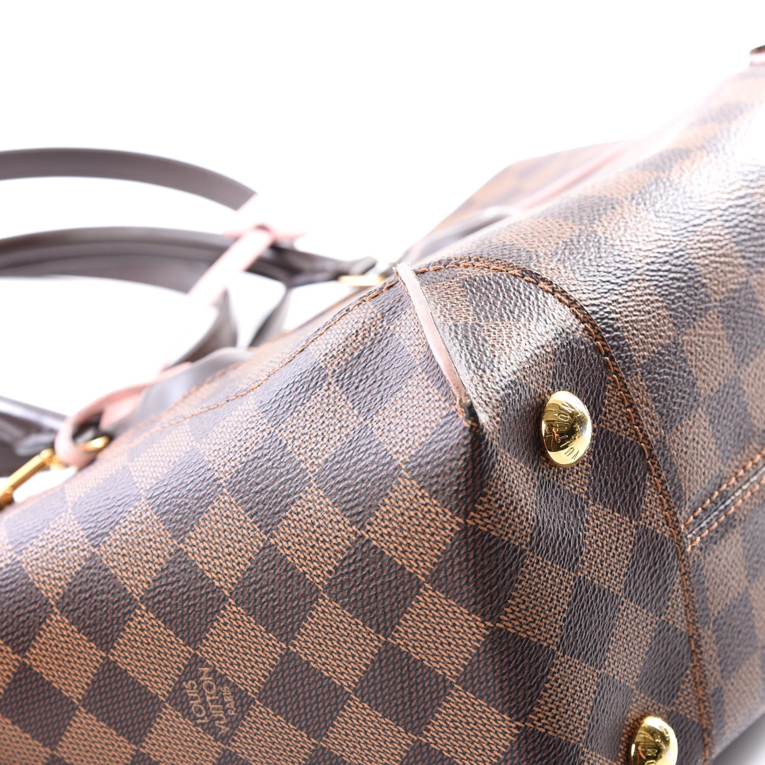 Louis Vuitton Damier Ebene Caissa Tote PM Rose Ballerine 7 of 12