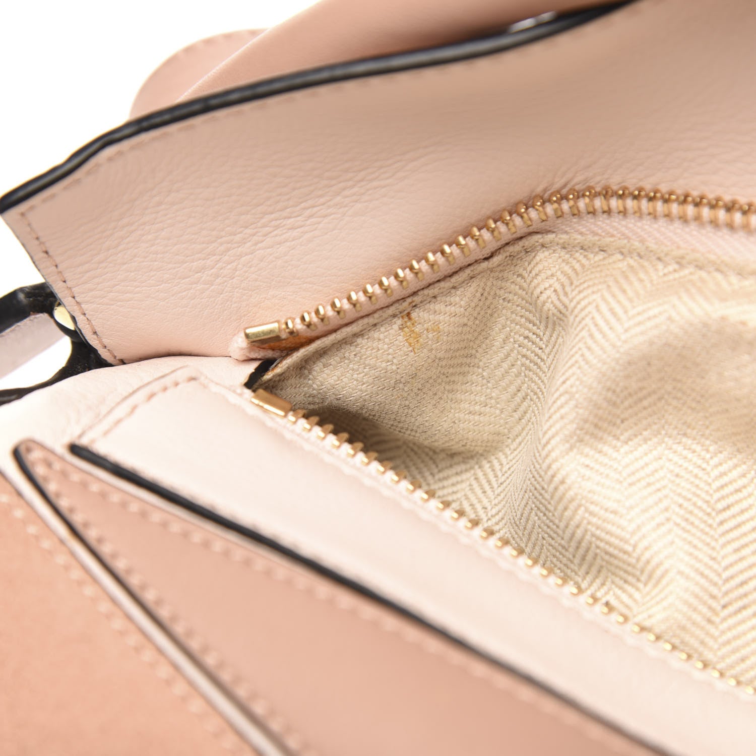 Loewe Calfskin Suede Small Puzzle Bag Blush 10 of 11