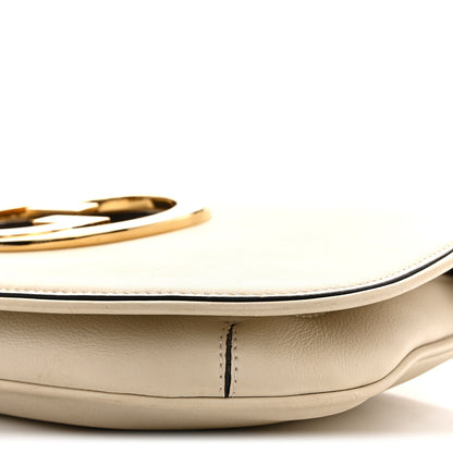 Gucci Roxy Calfskin Blondie Chain Shoulder Flap Bag Mystic White 10 of 13