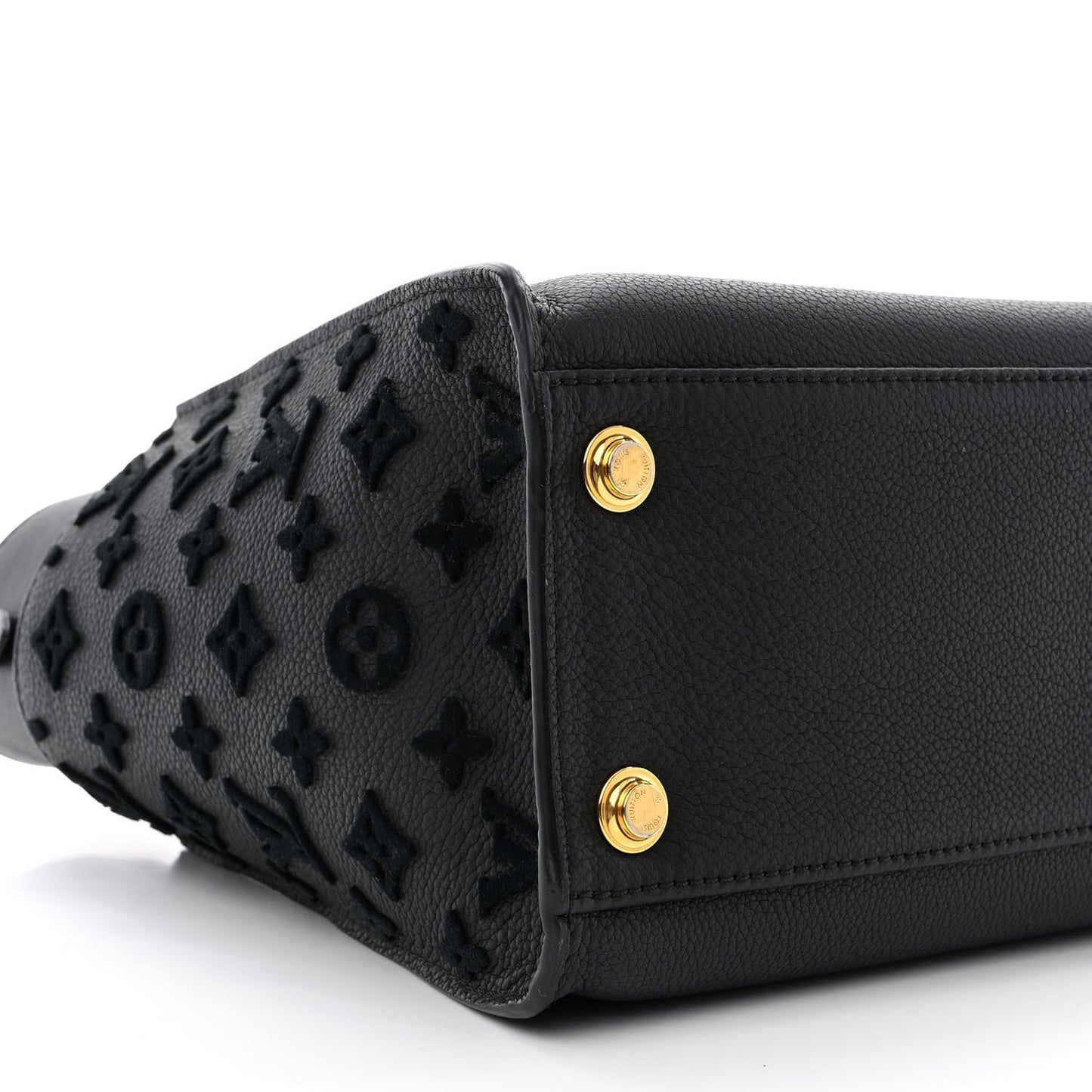 Calfskin Monogram Tufting On My Side Black