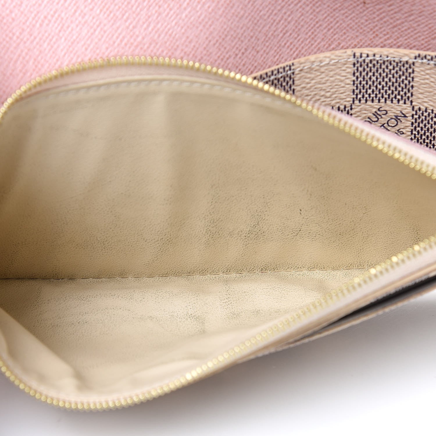 Louis Vuitton Damier Azur Emilie Wallet Rose Ballerine 15 of 17
