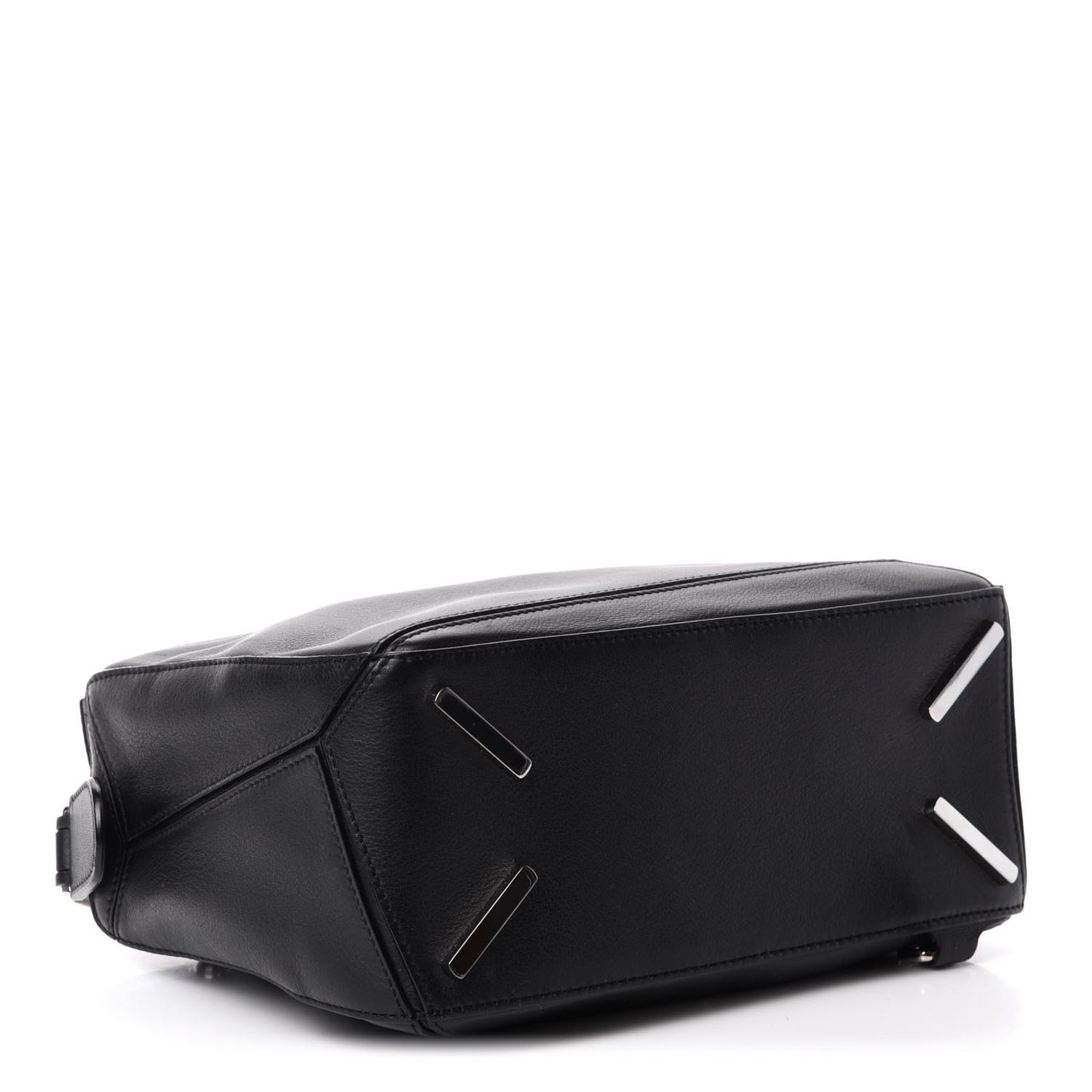 Calfskin Small Puzzle Bag Black